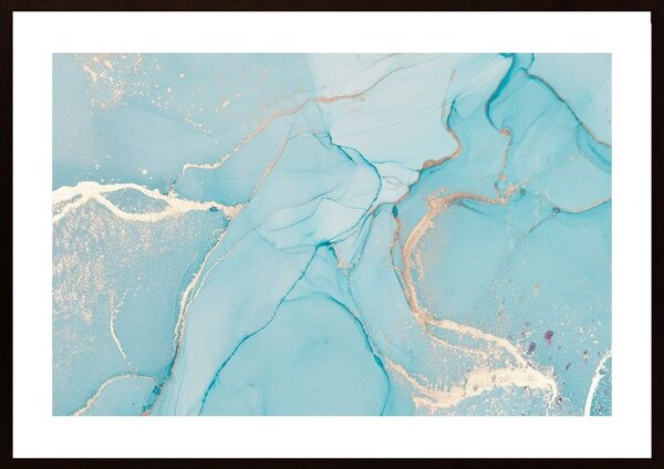 Abstract Light Blue Poster