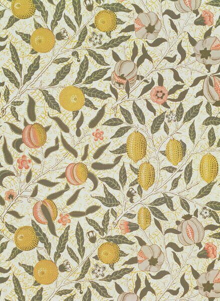 Morris, William - Konsttryck Fruit or Pomegranate wallpaper design, (30 x 40 cm)