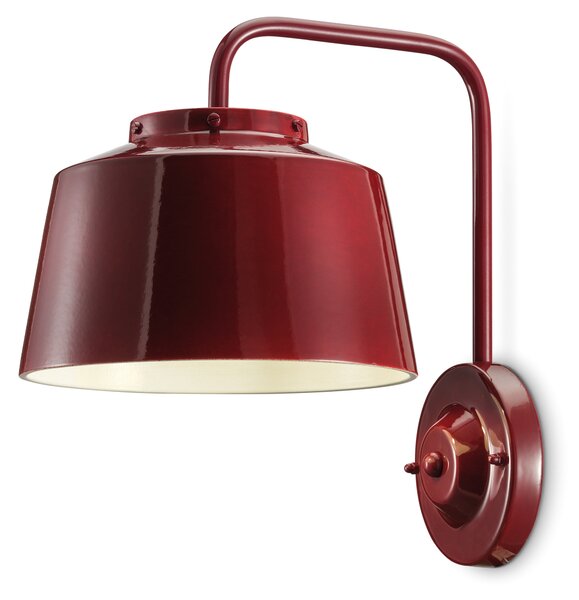 Ferroluce Vägglampa 50’s Bordeaux