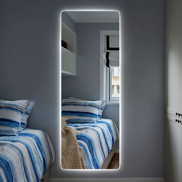 Badrumsspegel med LED-belysning-full langd spegel-Vedado Varm Vit 3000k Touch-brytare: 25- 150 x 40 cm Nej Nej Nej