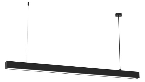 Ljuskrona med textilsladd LUNGO T8 1xG13/18W/230V svart