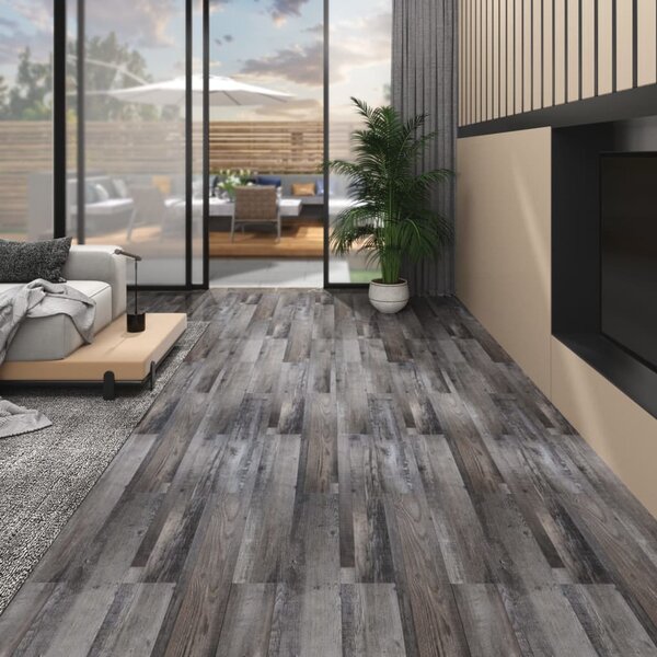 Ej självhäftande PVC-golvplankor 5,26 m² 2 mm industriellt trä