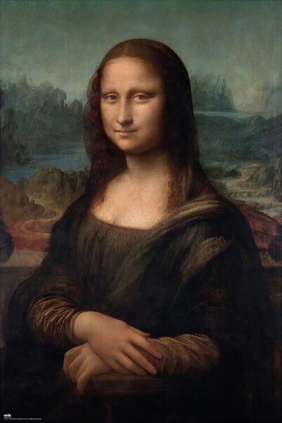 Poster, Affisch Leonardo Da Vinci - Mona Lisa, (61 x 91.5 cm)