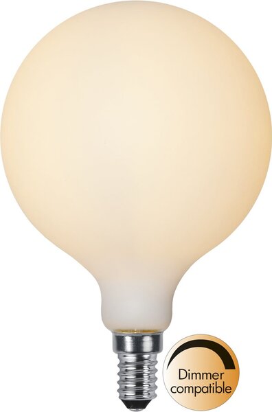 LED-lampa E14 glob opal Double Coating, 1.5W dimbar