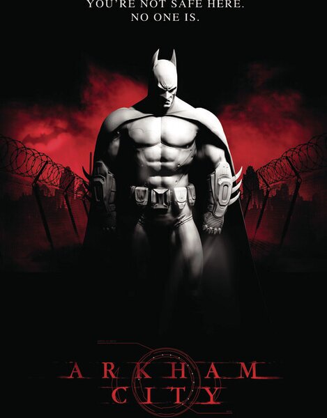 Konsttryck Batman Arkham City, (26.7 x 40 cm)