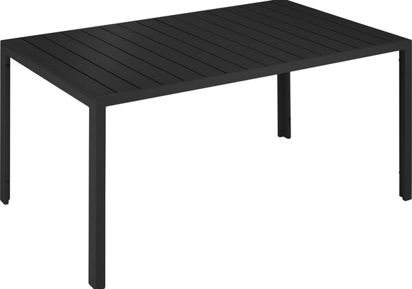 Tectake 404401 trädgårdsbord simona - svart/svart