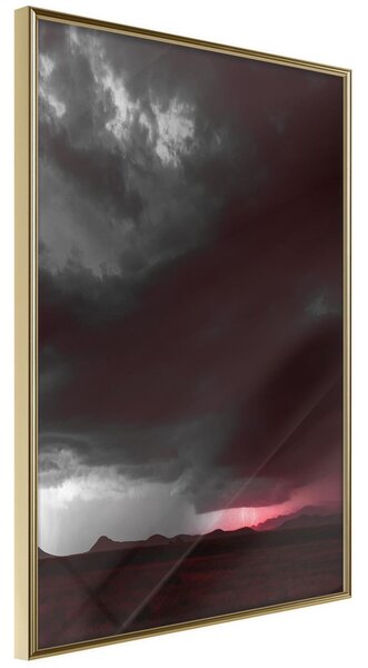 Inramad Poster / Tavla - Dark Sky - 20x30 Guldram