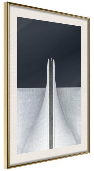Inramad Poster / Tavla - Different Perspective - 20x30 Guldram med passepartout