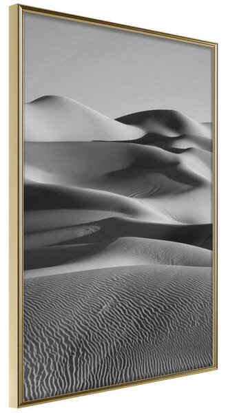 Inramad Poster / Tavla - Ocean of Sand II - 30x45 Guldram
