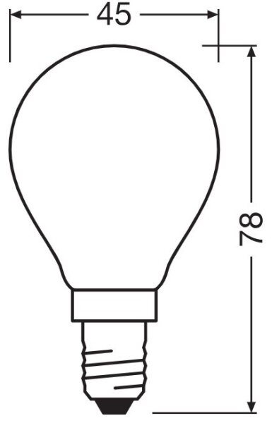 LED glödlampa E14/5,5W/230V 2700K - Osram