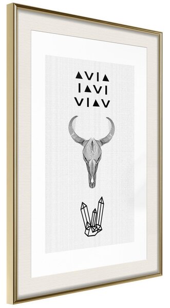 Inramad Poster / Tavla - Spirituality - 20x30 Guldram med passepartout