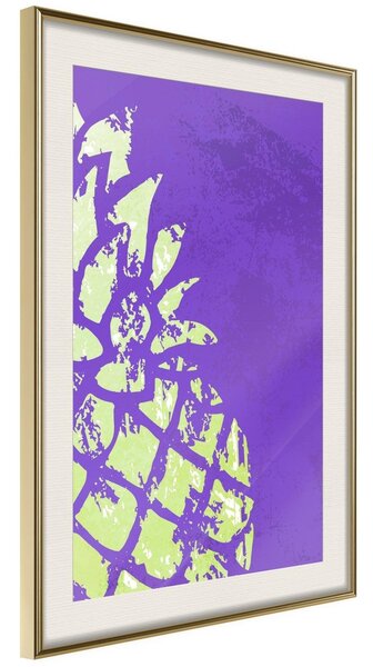 Inramad Poster / Tavla - Strong Contrast - 30x45 Guldram med passepartout