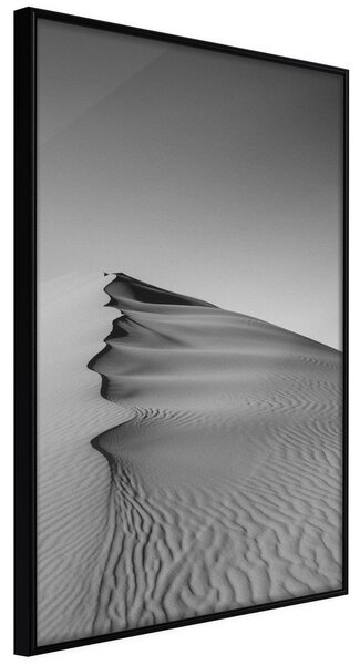 Inramad Poster / Tavla - Wave of Sand - 40x60 Svart ram