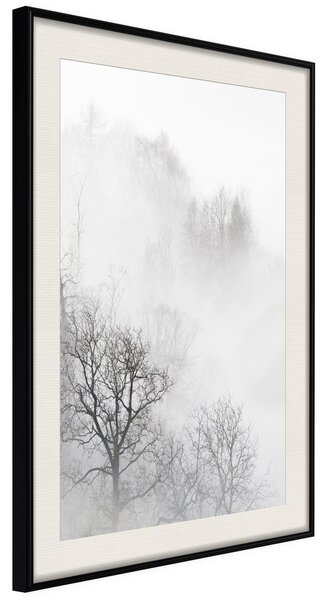 Inramad Poster / Tavla - Zero Visibility - 30x45 Svart ram med passepartout