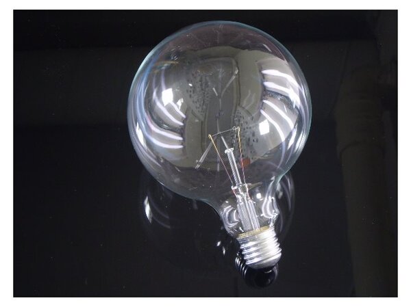 Glödlampa glob klar E27, 40W 125mm