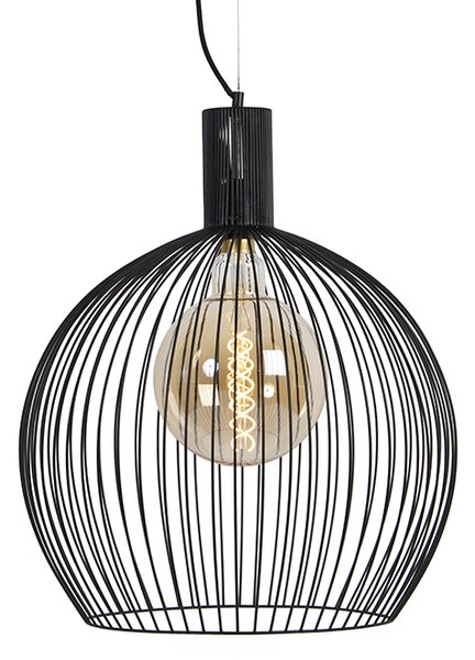 Design rund hängande lampa svart 50 cm - Wire Dos