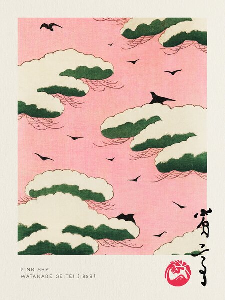 Bildreproduktion Pink Sky - Watanabe Seitei, (30 x 40 cm)