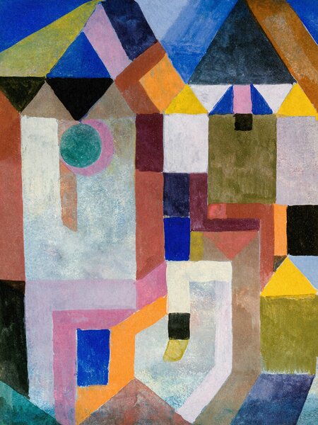 Bildreproduktion Colourful Architecture - Paul Klee, (30 x 40 cm)