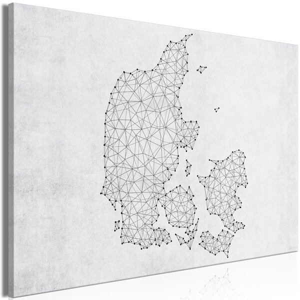 ARTGEIST Danmarkskarta Bild - Geometric Land