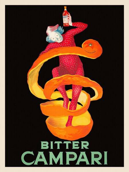 Konsttryck Bitter Campari (Vintage Bar Ad) - Leonetto Cappiello, (30 x 40 cm)