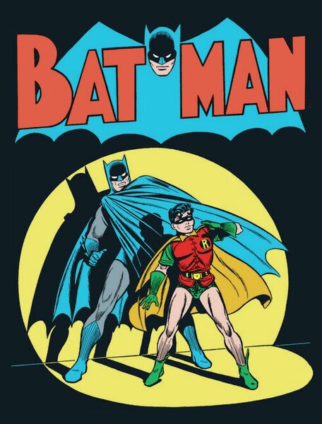 Konsttryck Batman - Robin, (26.7 x 40 cm)