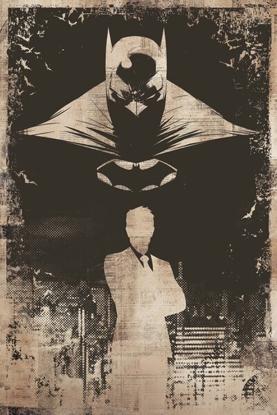 Konsttryck Batman - Silhouettes, (26.7 x 40 cm)