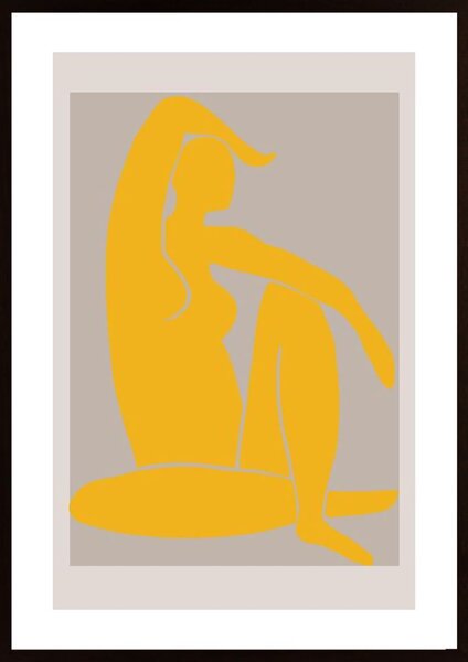 Yellow Figure Poster