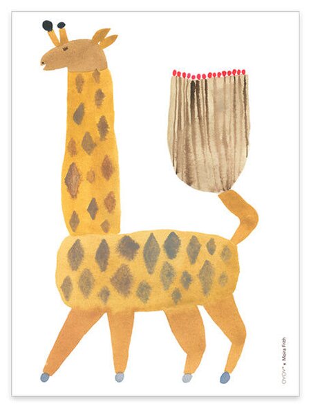 OYOY LIVING Poster 30x40 - Noah Giraffe - Moira Frith