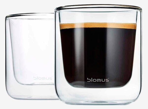 Blomus - Espressoglas Nero 200 ml 2 pack - Transparent - Koppar & muggar - Från Homeroom