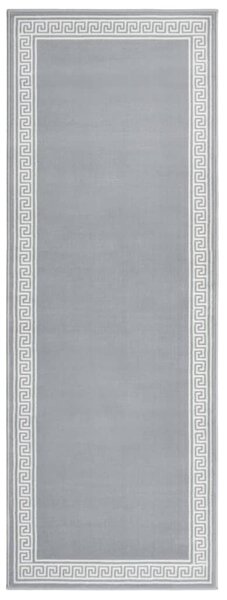 Gångmatta grå BCF med motivbård 60x150 cm