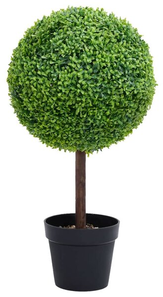 Konstväxt buxbom bollformad med kruka 50 cm grön
