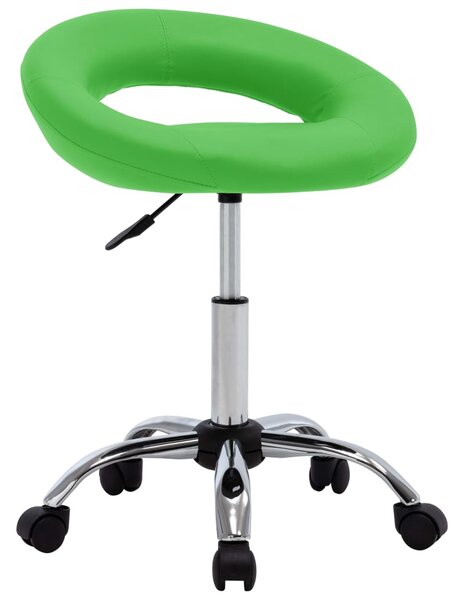 Snurrbar stol grön konstläder