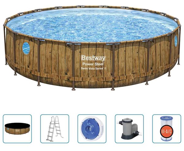 Bestway Poolset Power Steel 549x122 cm