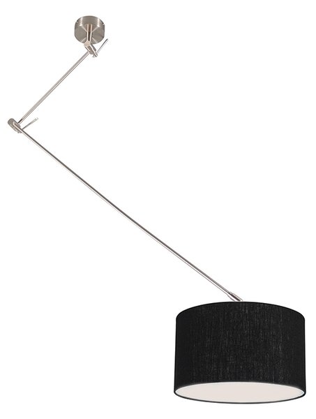 Hängande lampstål med skugga 35 cm svart justerbar - Blitz I