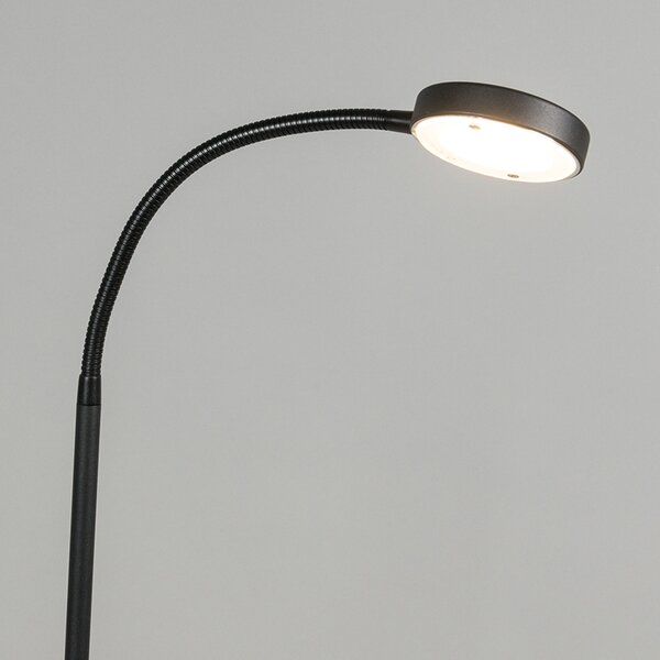 Modern golvlampa svart inkl. LED - Trax