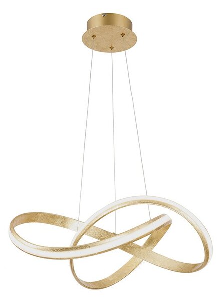 Design hänglampa guld inkl LED 60 cm - Belinda