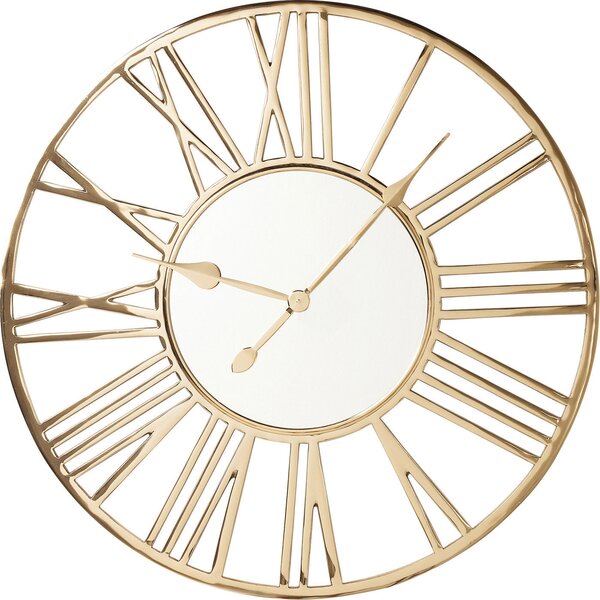 KARE DESIGN Giant Guld Wall Clock - Spegelglas / Guld Stål, Rund