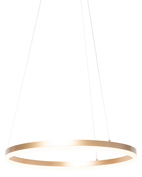 Design hänglampa guld 60 cm inkl LED 3 steg dimbar - Anello