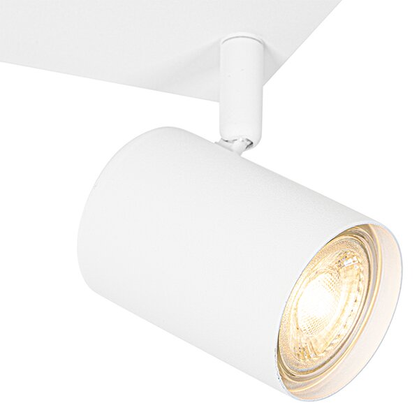 Modern taklampa vit 2-ljus justerbar rektangulär - Jeana