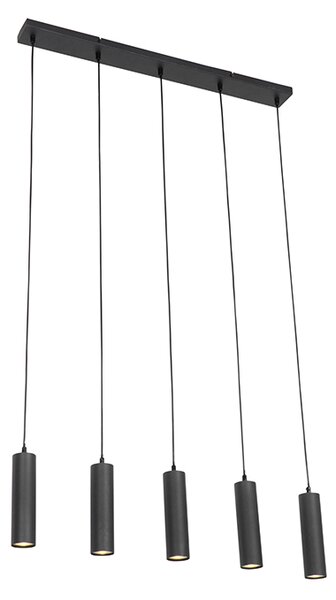 Modern hängande lampa svart 5 -ljus - Jeana