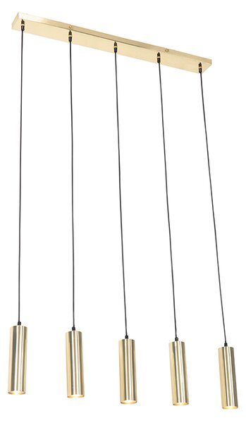 Modern hängande lampa i mässing 5 -ljus - Jeana