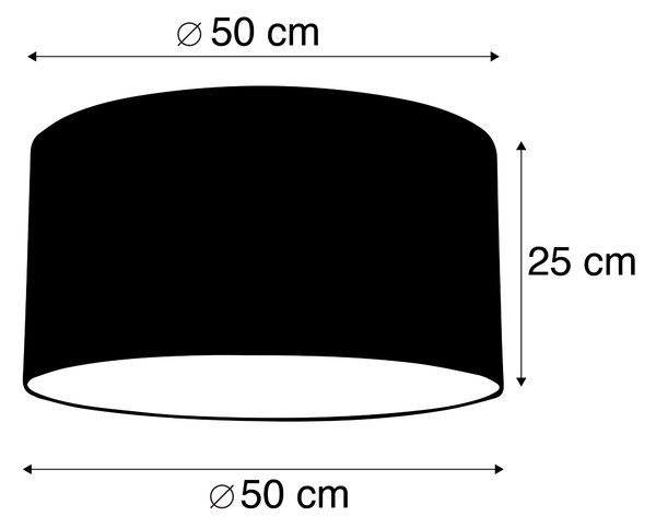 Tyg lampskärm vit 50/50/25