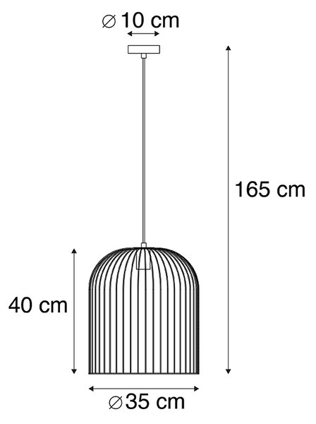 Design hängande lampa svart - Wire Knock