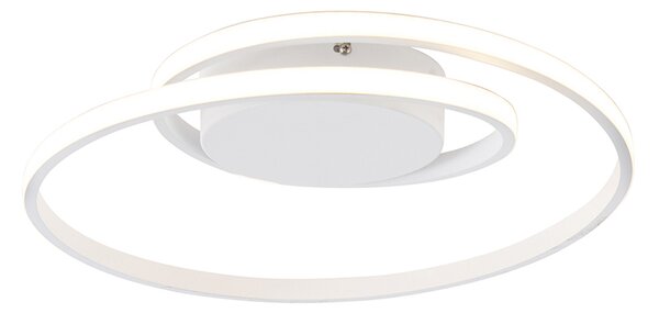 Design taklampa vit inkl. LED 3-stegs dimbar - Krula