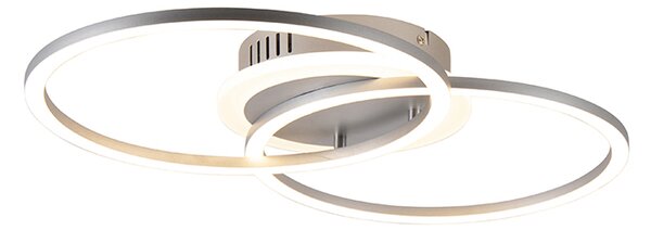 Design taklampa stål inkl. LED 3-stegs dimbar - Veni