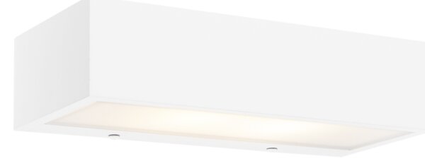 Design avlång vägglampa vit 25 cm - Houx