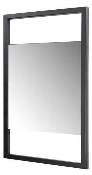 TORNA DESIGN Sasha S väggspegel, rektangulär - spegelglas och svart stål