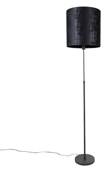 Golvlampa svart skärm svart 40 cm justerbar - Parte