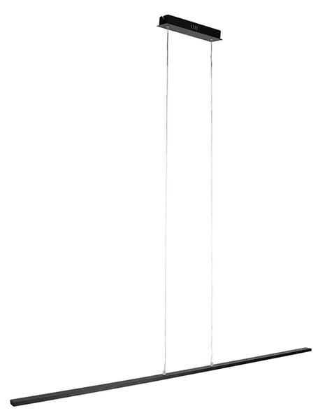 Modern svart hänglampa 150 cm inkl LED - Banda