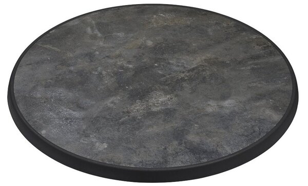 Bordsskiva Sevelit Dark Granite Ø60 cm